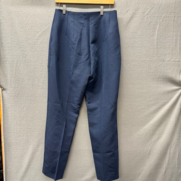 Abercrombie & Fitch Pants Womens 8 Tall Blue Coastal High Rise Classic NEW - Picture 3 of 10